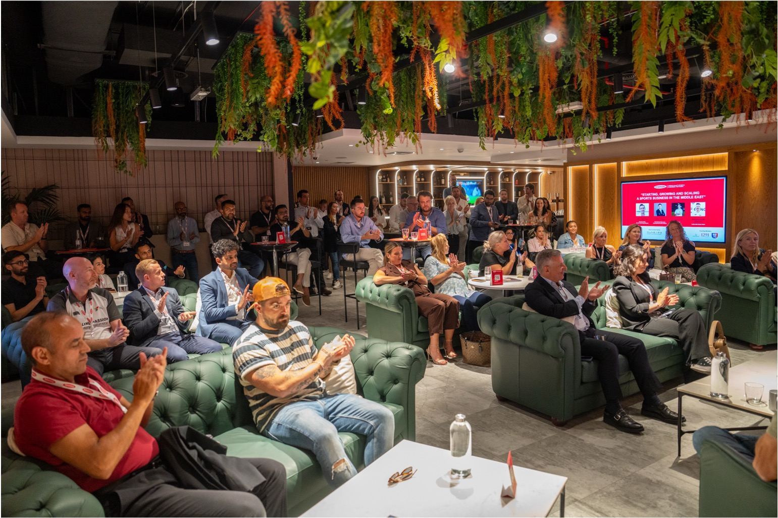 Five Iron Dubai Marina Members Lounge applause